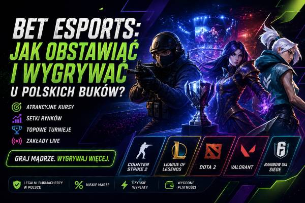 Zakłady esportowe w Polsce – obstawianie CS2, LoL i innych gier u bukmacherów